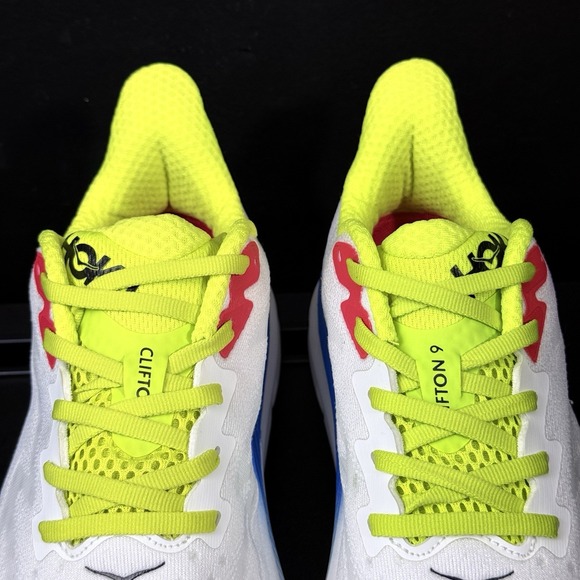 Hoka One One Clifton 9 Mens Size 7.5D White Running Shoes 1127895-BVR Athleisure - Picture 7 of 14